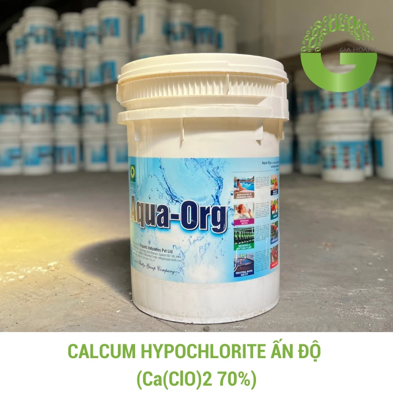 Chlorine Aqua ORG Ca(ClO)2 - Calcium Hypochlorite 70% Ấn Độ, 45 kg/thùng