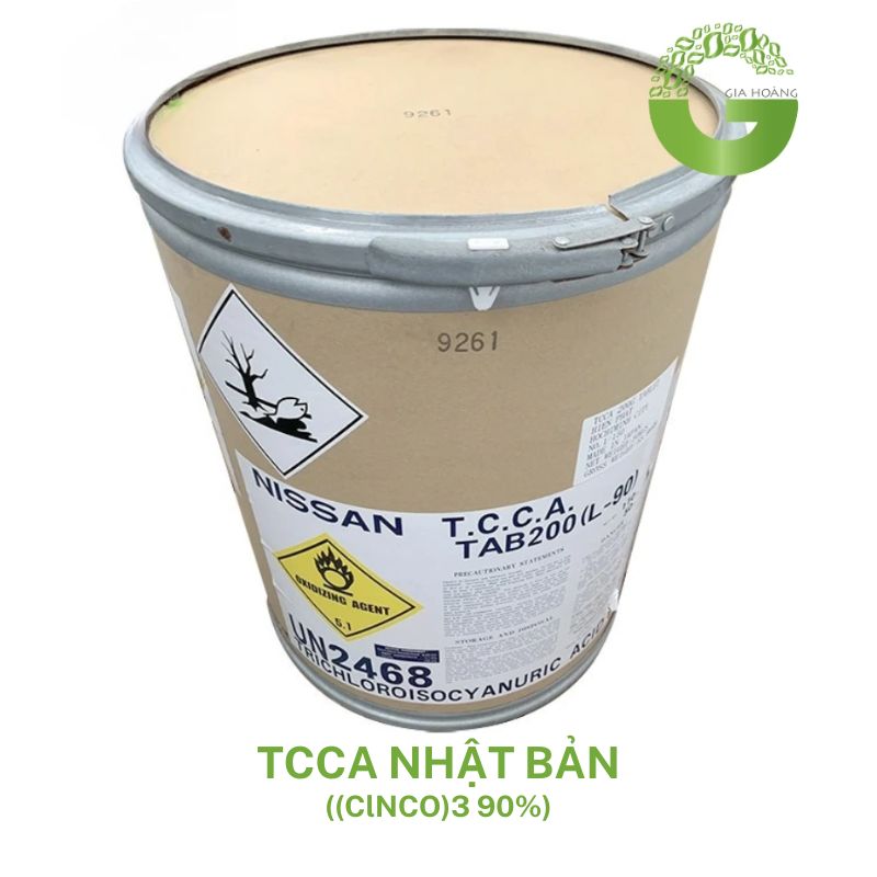 TCCA 90% - Trichloroisocyanuric Acid, Nhật Bản, 50kg/thùng