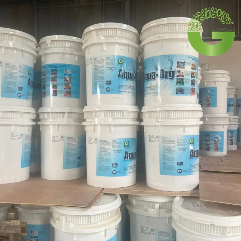 Chlorine Aqua ORG Ca(ClO)2 - Calcium Hypochlorite 70% Ấn Độ, 45 kg/thùng