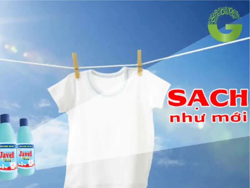 cách tẩy trắng quần áo bằng javen