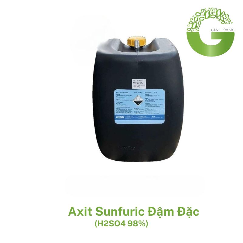 Axit Sunfuric H2SO4 98% Đậm Đặc, 38kg/can