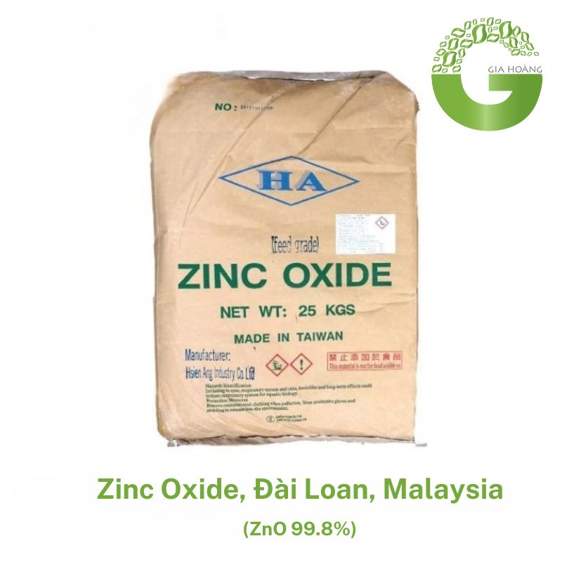  ZnO 99.8% - Zinc Oxide, Đài Loan, Malaysia, 25kg/bao