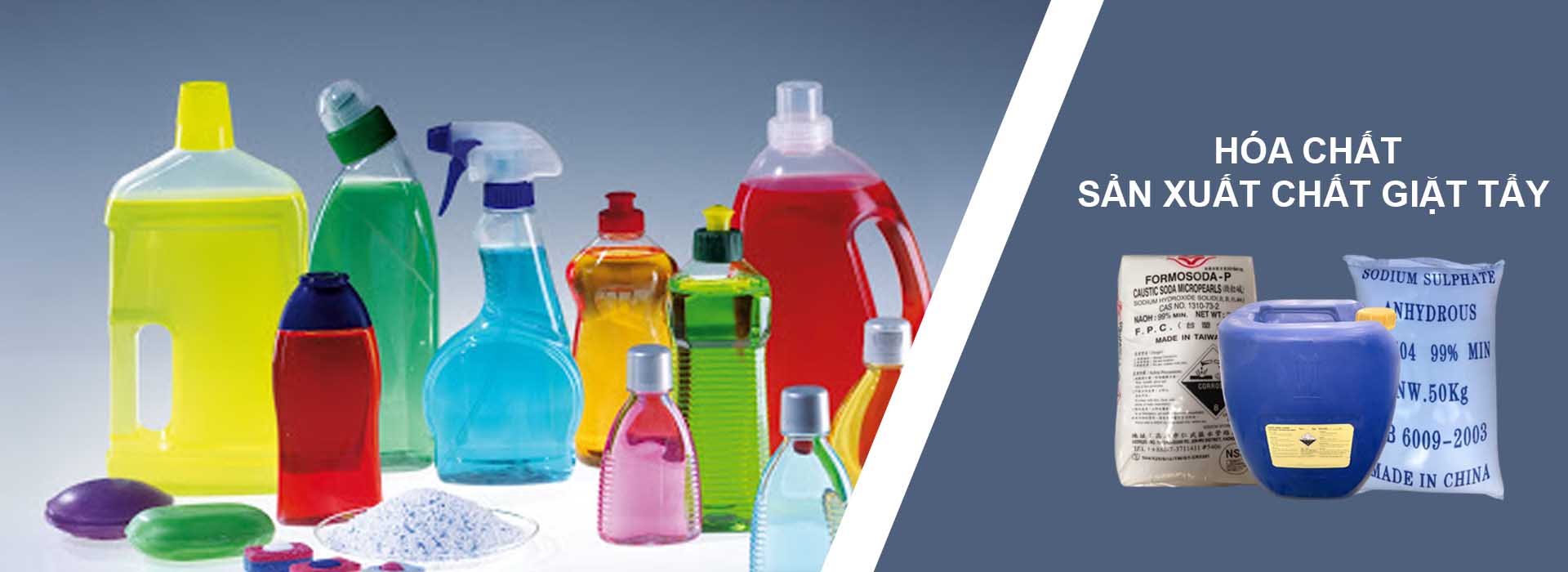 Hóa chất sản xuất chất giặt tẩy