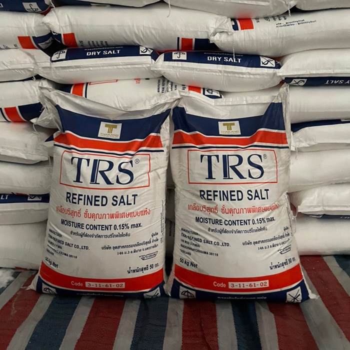 NaCl - Natri Clorua bột muối thái tinh khiết Thái Lan, 50kg/bao