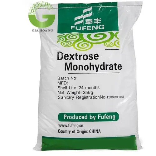 Đường Dextrose monohydrate - Chất phụ gia tạo ngọt - Trung Quốc, 25kg/bao